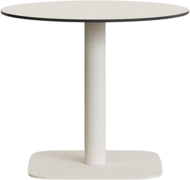 Udendørs Café- Og Havebord Kave Home Tiaret Rund ø68   H73 Cm Hvid