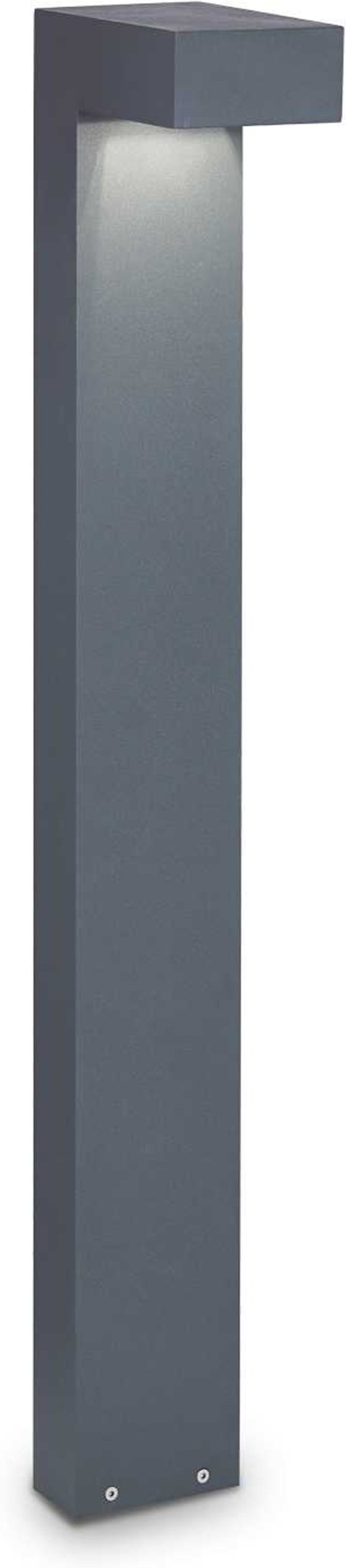 Udendørs Gulvlampe Ideal Lux Sirio Antracit Aluminium Ip44 H80 Cm G9 2x15w