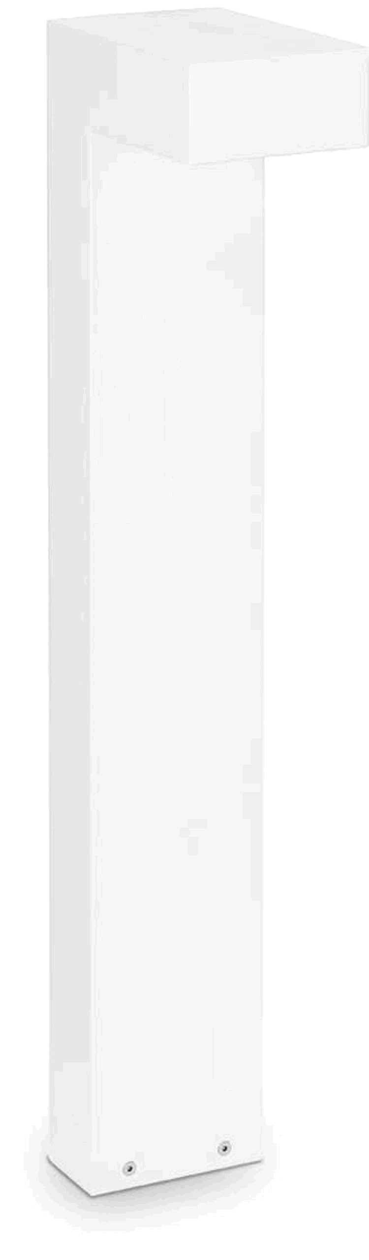 Udendørs Gulvlampe Ideal Lux Sirio Have- Og Terrassebelysning H60 Cm Ip44 Hvid Aluminium