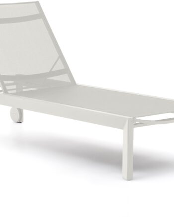Udendørs Liggestol Kave Home Canutells   Aluminium Textilene    Indstillinger  Hjul  Ecru