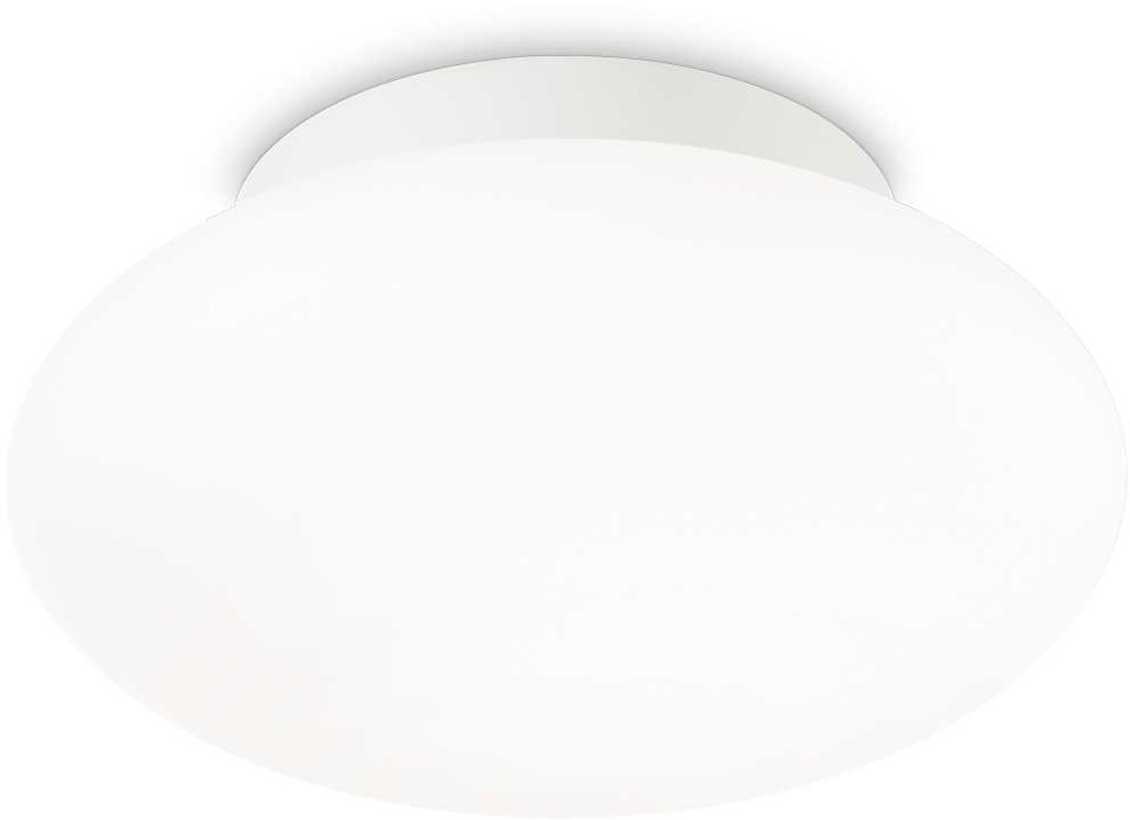 Udendørs Loftlampe Ideal Lux Bubble ø33 17 Cm Ip44 Hvid Aluminium E27