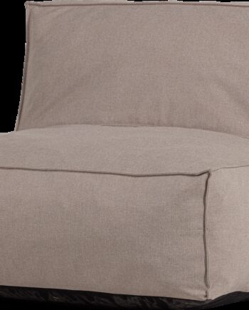 Udendørs Loungepuf Woood Collection  Sand  95x95 Cm H80  Polyester Olefin  Fugtafvisende Og Uv-bestandig