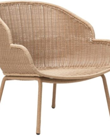 Udendørs Loungestol House Doctor Hapur Natur   Pe-flet Og Jern  84x80x87   Cm