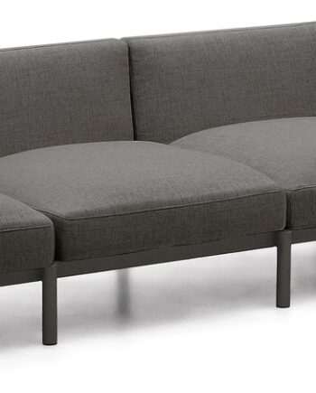 Udendørs Modulsofa  -personers Kave Home Sorells Grafit Aluminium