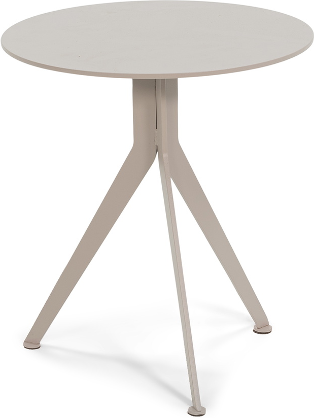 Udendørs Sidebord Spinder Design Daley ø38ã H38 Cm Stål Taupe