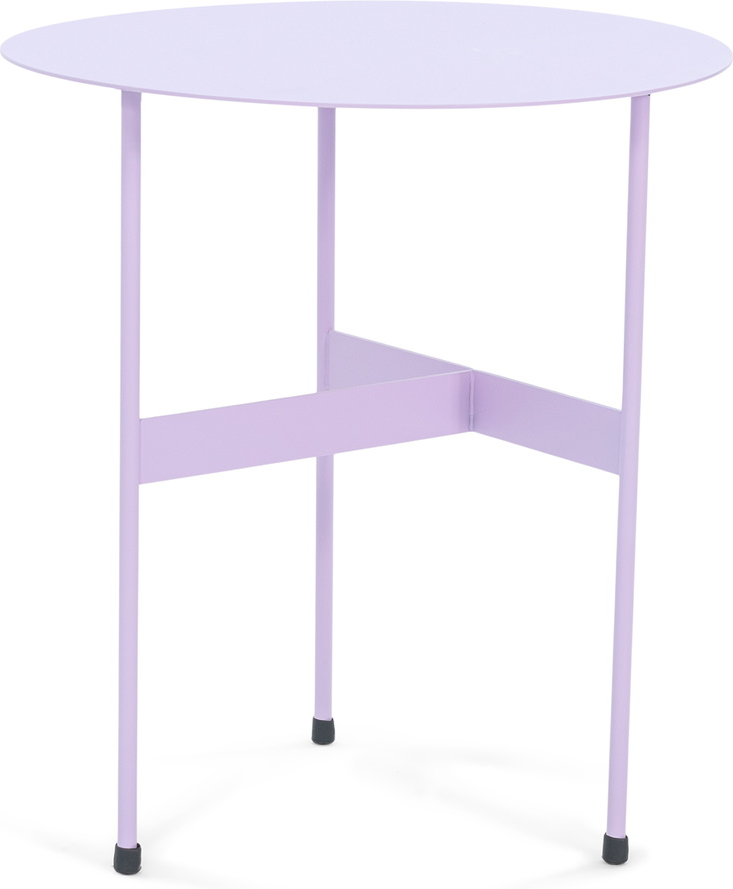 Udendørs Sidebord Spinder Design Mira ø45 H50 Cm Stål Blid Lilla
