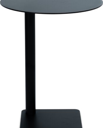 Udendørs Sidebord Spinder Design Sunny High ø40   H50 Cm Sortlakeret Stål