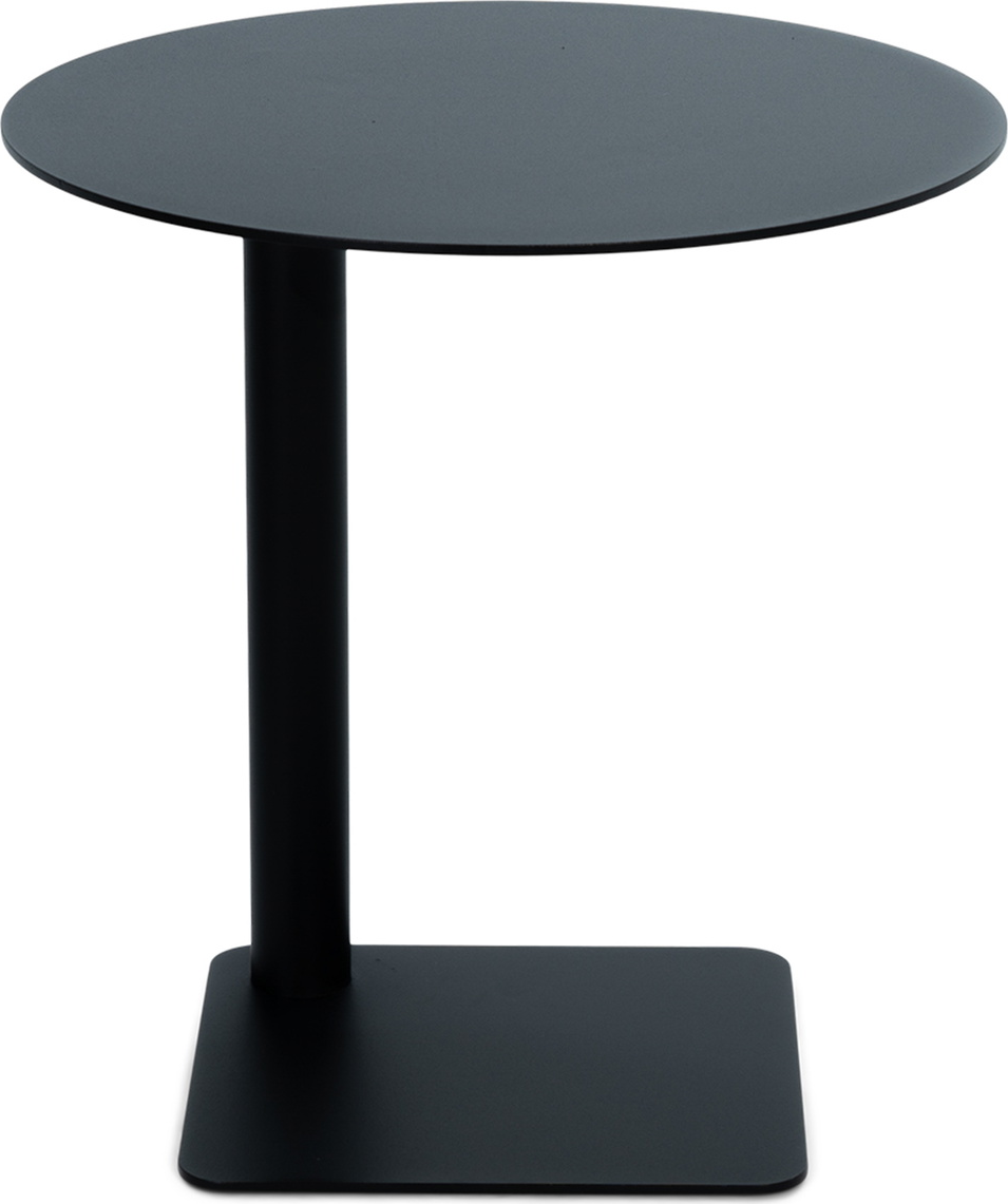 Udendørs Sidebord Spinder Design Sunny Sortlakeret Stål H40ã ø40 Cm