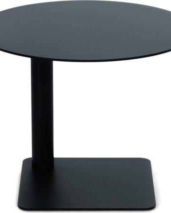 Udendørs Sidebord Spinder Design Sunny ø40ã H30 Cm Mat Sort Stål