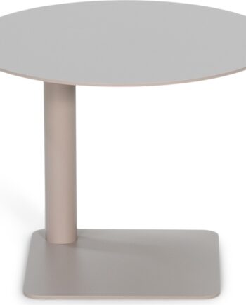Udendørs Sidebord Spinder Design Sunny ø40   H30 Cm Taupe Stål