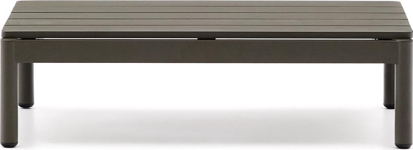 Udendørs Sofabord Kaffebord Kave Home Sorells Aluminium Khaki 91ã 57ã 25 Cm