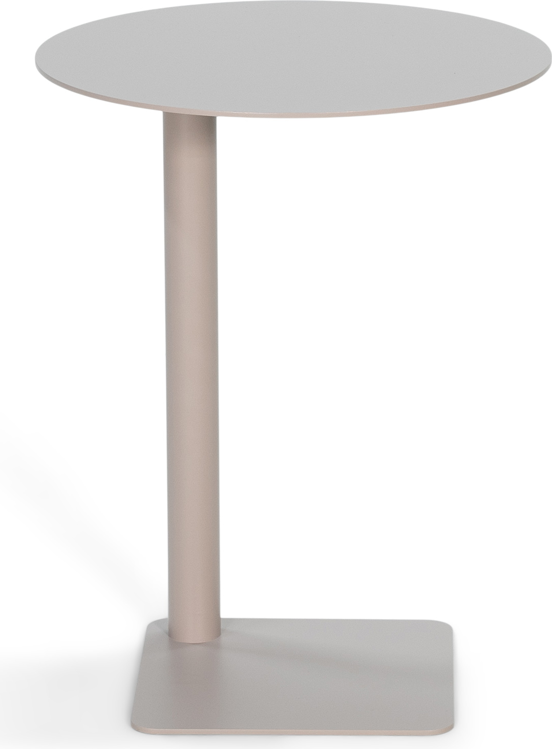 Udendørs Sofabord Sidebord Spinder Design Sunny ø40ã H50 Cm Taupe Stål