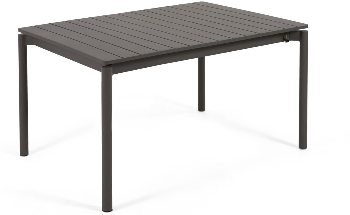 Udendørs Spise- Havebord Med Udtræk Kave Home Zaltana 140-200 Cm Grå Aluminium