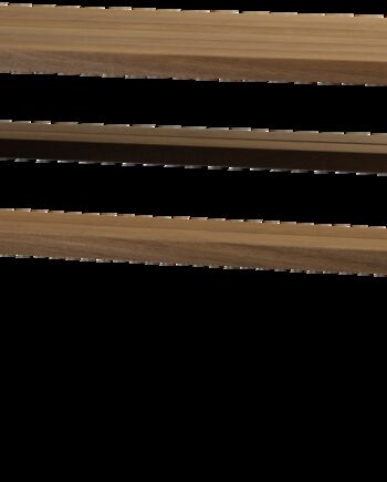 Udendørs Spisebord   Havebord Woood Tablo 206x145 Cm Bordplade   Thermo Ayous Fsc Pulverlakeret Metalstel Sand