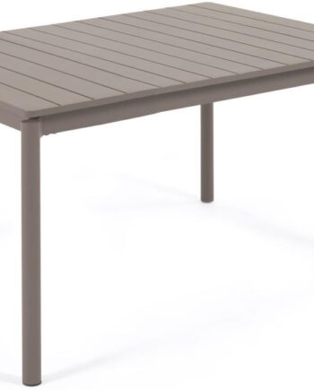 Udendørs Spisebord Med Udtræk Kave Home Zaltana Moderne Nordisk Design 200-260 Cm Pulverlakeret Aluminium Natur