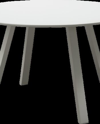 Udendørs Spisebord Woood Collection  Rundt Havebord   Korrosionshæmmende Aluminium  Mist  ø120 Cm
