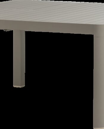 Udendørs Spisebord Woood Collection  Udtrækkeligt Havebord   Sandfarvet Aluminium 150x150 Cm