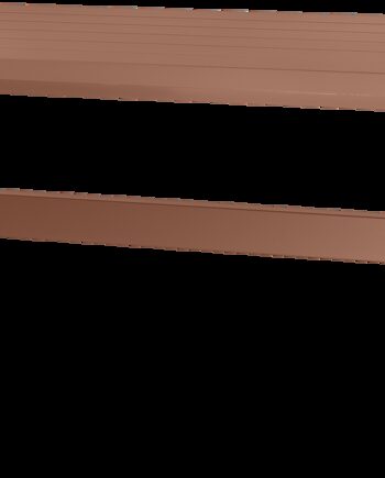 Udendørs Spisebord Woood Delta 220x105 Cm  Aluminium  Terra  Mat Pulverlakering  Havebord