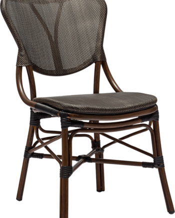 Udendørs Spisebordsstol House Of Sander Colmar Mørkebrun Aluminium Caféstol H84xb56xd64 Cm