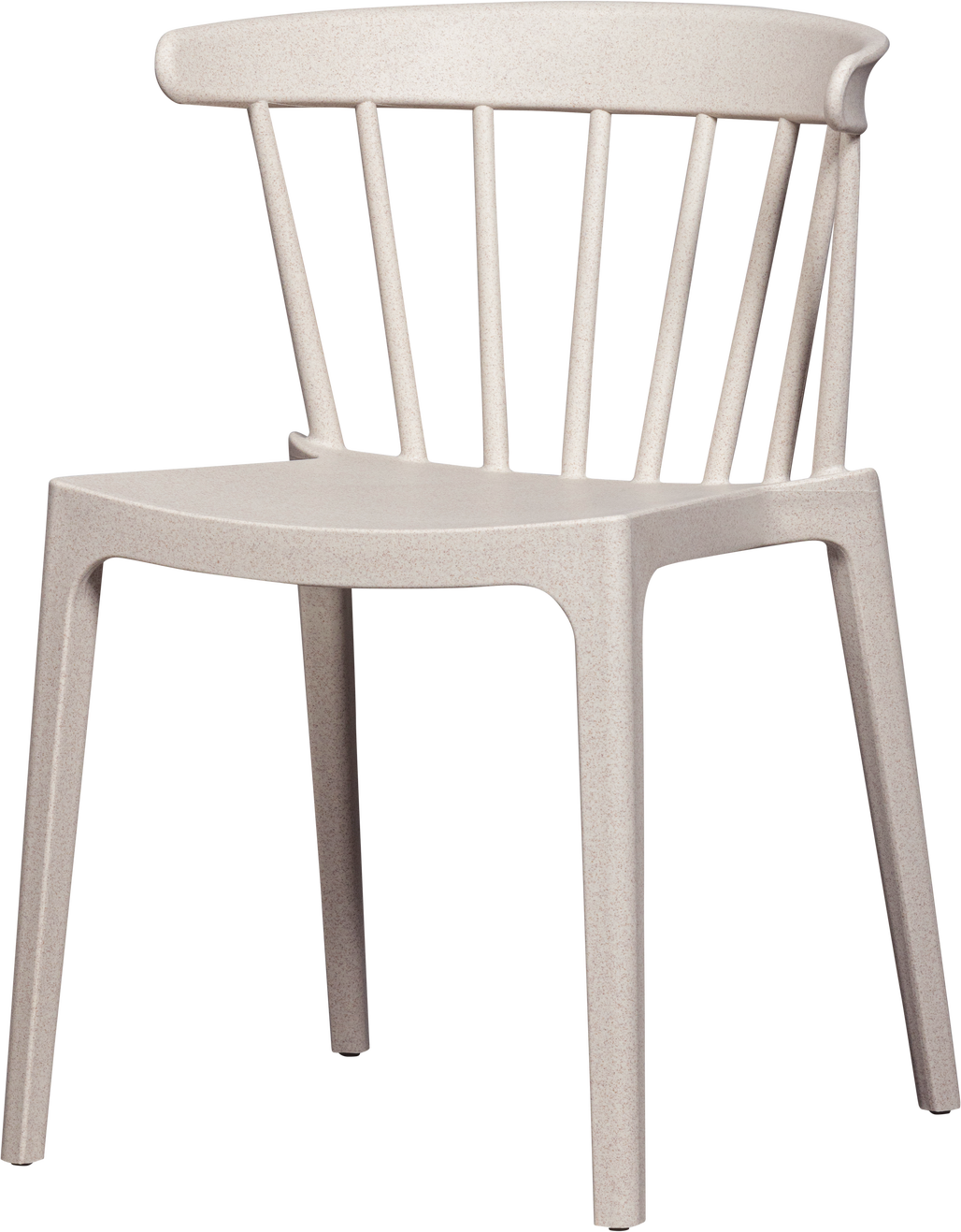 Udendørs Spisebordsstol Woood Bliss Havestol Off White Melange 70 Polypropylen 30 Plantefibre Let Og Stabelbar