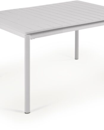 Udendørs Udvideligt Spisebord Kave Home Zaltana Pulverlakeret Aluminium Ekru 140-200x90 Cm