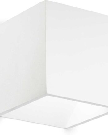 Udendørs Væglampe Ideal Lux Rubik Led Ip54 Hvid 3000k 630 Lm Aluminium
