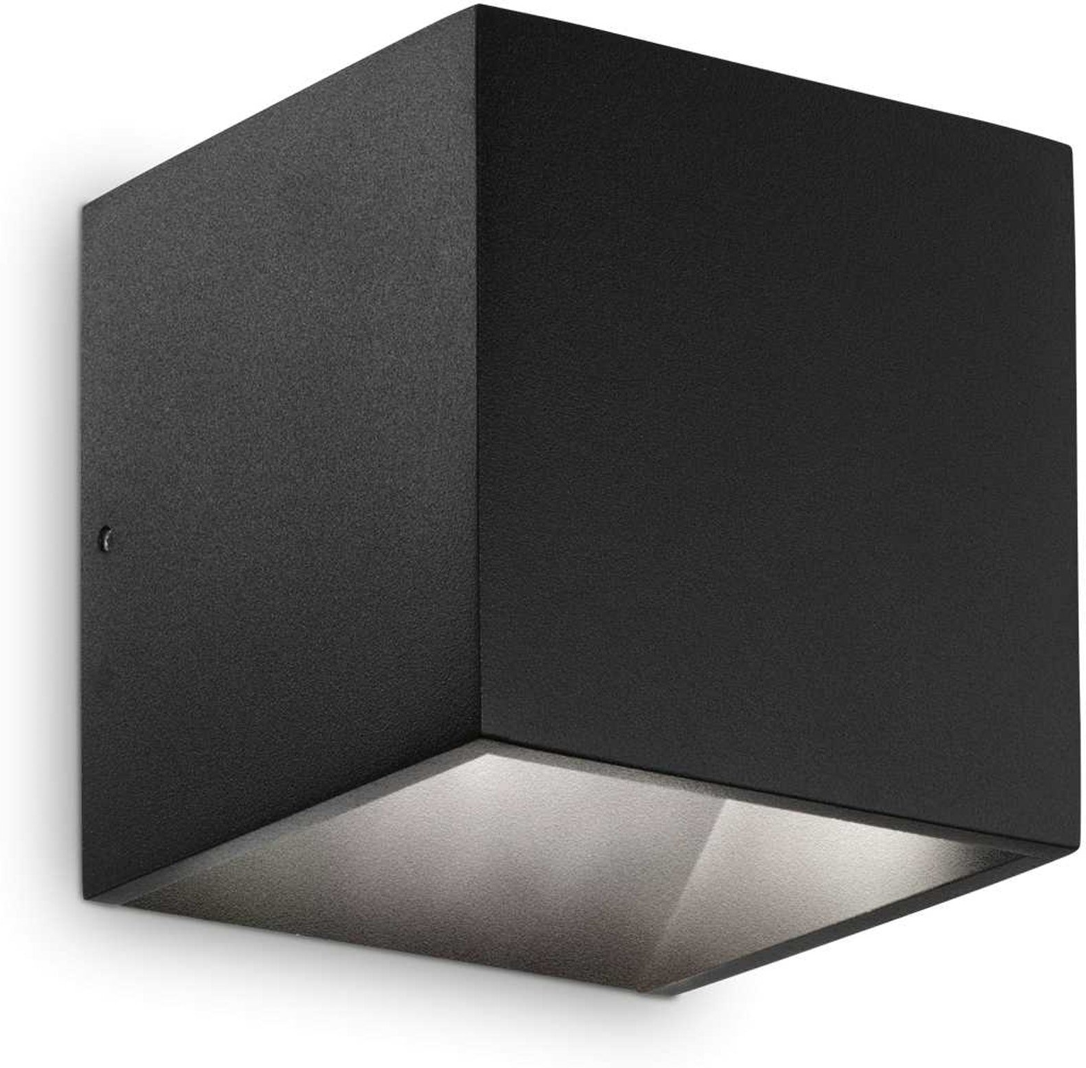 Udendørs Væglampe Ideal Lux Rubik Led Sort Ip54 9w 3000k
