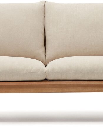 Udendørs  -personers Lounge Sofa Kave Home Sacaleta Fsc-eukalyptustræ 142x82 Cm Vintage Rustik
