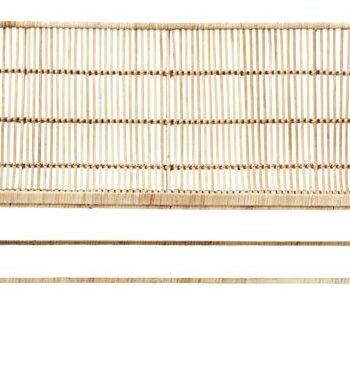 Udendørs  -personers Loungesofa House Doctor Coon   Naturligt Rattan Med Jernstel L140xb65 5xh70 Cm