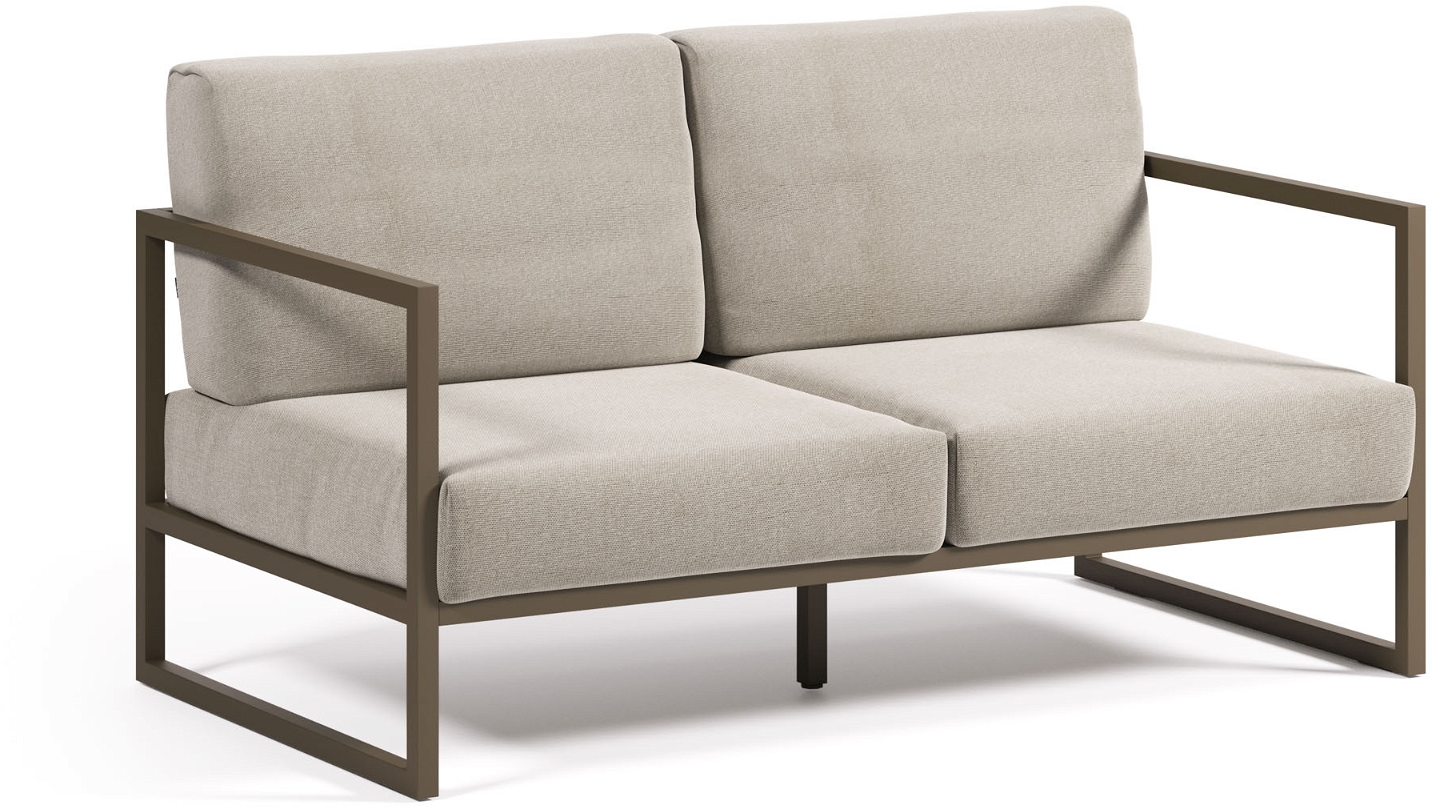 Udendørs  -personers Loungesofa Kave Home Comova Grå Aluminium