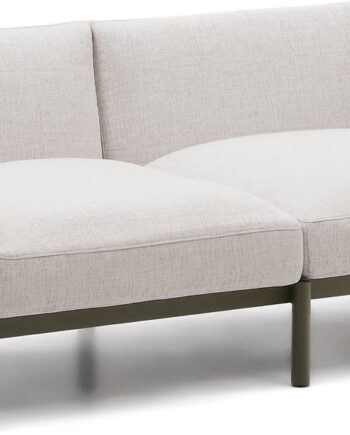 Udendørs  -personers Loungesofa Kave Home Sorells Modulopbygget Aluminium Med Aftagelige Betræk