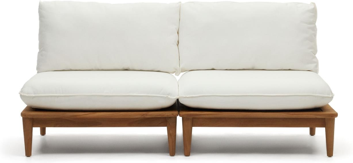 Udendørs -personers Sofa Kave Home Portitxol Modulær Teak Natur