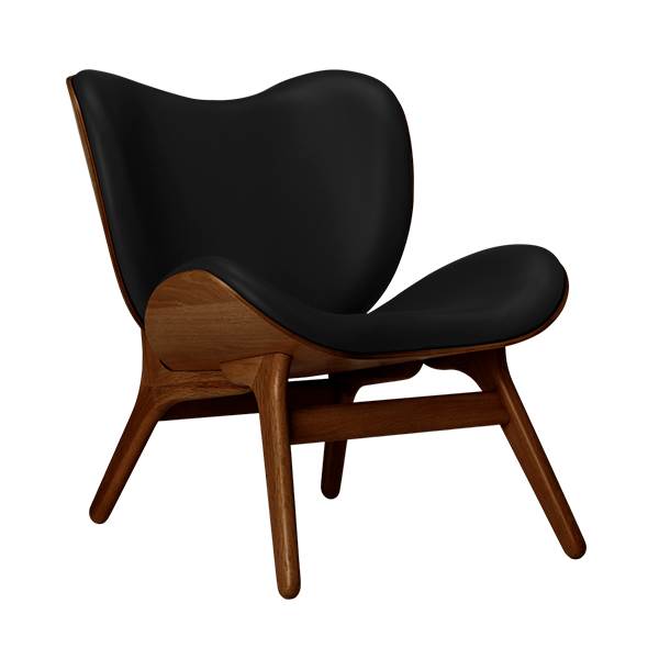 Umage   Conversation Piece Lav Dark Oak Sort Læder  : Erling Christensen Møbler