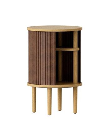 Umage Audacious Sidebord Lys Eg Hazelnut Kunstlæder  : Erling Christensen Møbler