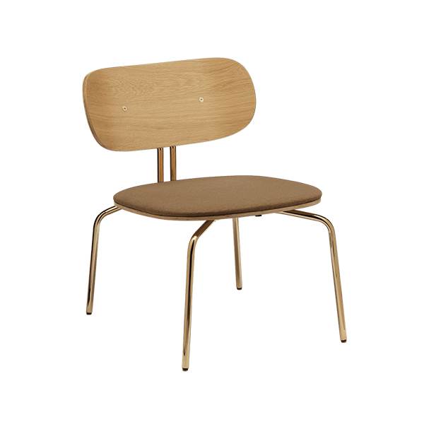 Umage Curious Loungestol Messing   Sugar Brown  : Erling Christensen Møbler