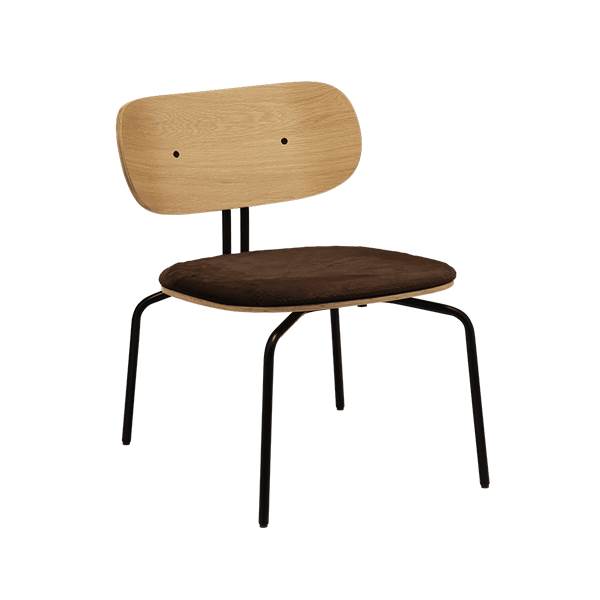 Umage Curious Loungestol Sort   Teddy Brown  : Erling Christensen Møbler