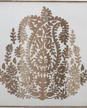 Vægdekoration Creative Collection Nevil   Hvidt Mangotræ Håndlavet 70x70 Cm