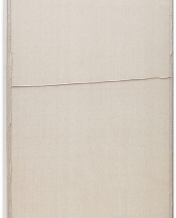 Vægkunst   Ramme Kave Home Maha   Beige Lærred Fyrretræ Stof  Rustik Kolonial Stil 110x220 Cm