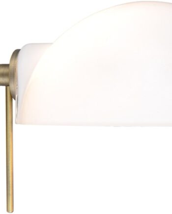 Væglampe Halo Design Kjøbenhavn Antik Messing ø15 Cm Mundblæst Glas