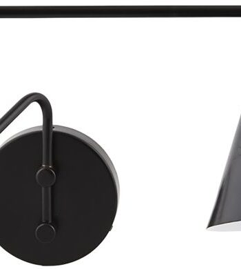 Væglampe House Doctor Game   Sort Jern  Minimalistisk Indendørslampe D15   H13   L70 Cm