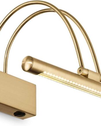 Væglampe Ideal Lux Bow Led Messing Metal Integreret Ip20