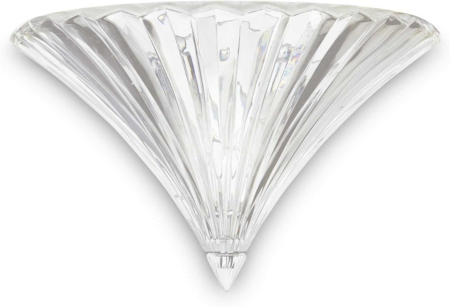 Væglampe Ideal Lux Santa Håndblæst Klart Glas Kromdetaljer 24ã 23ã 38 Cm E14 40w