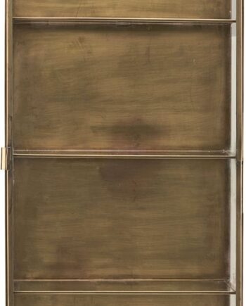 Vægskab House Doctor Glass Wall H80xb35xd15 Cm Glas Messingfinish
