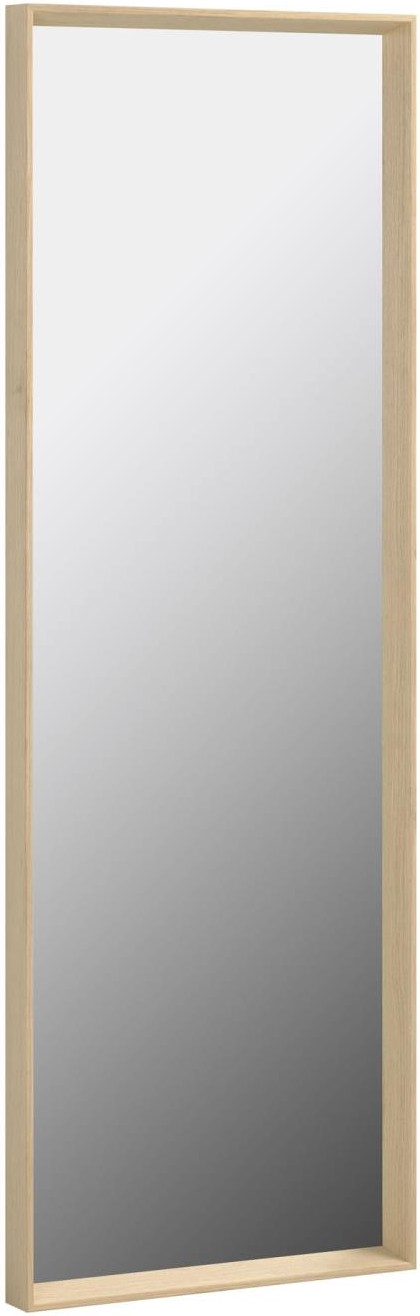 Vægspejl Gulvspejl Kave Home Nerina Naturtrælook 152x52 Cm Rektangulært Med Nem Ophængning