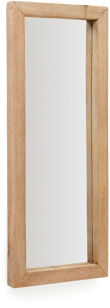 Vægspejl Kave Home Maden 120   50 Cm Genbrugstræ Natur Rustik Kolonial