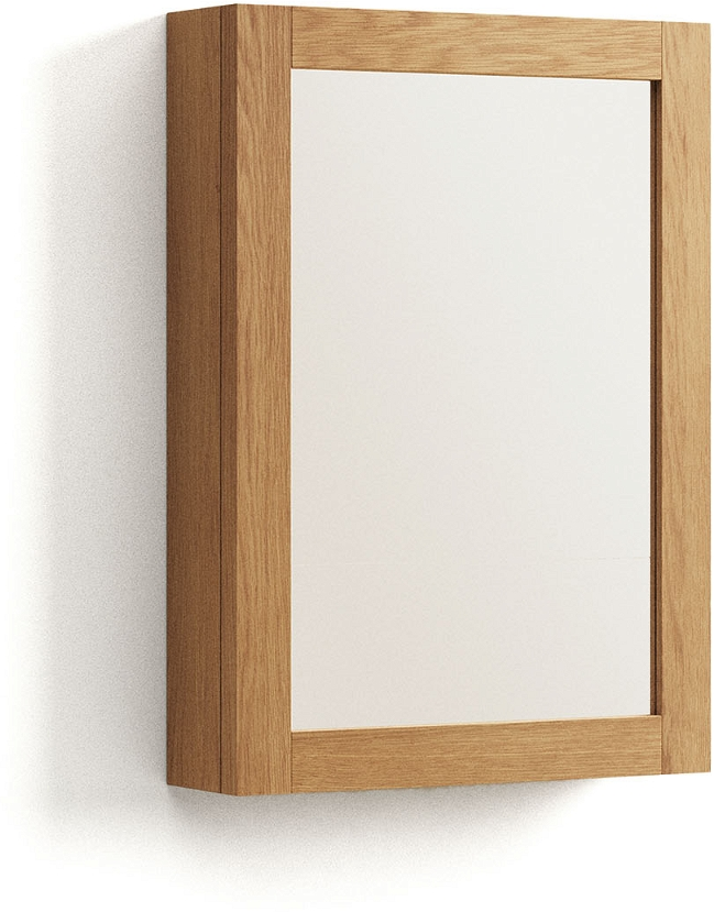 Vægspejl Kave Home Plubia   Massivt Flegt-teak Med Hylder H70ã 50ã 14 Cm
