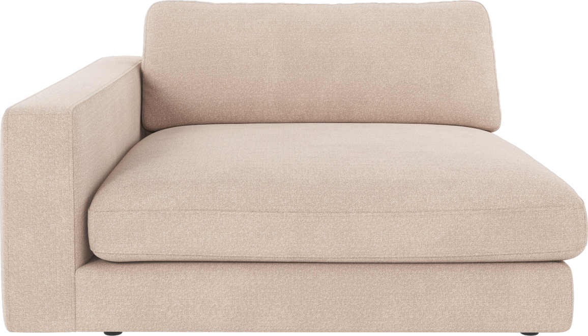 Venstre Armlæn Modul Til Byg-selv Sofa Rowico Duncan Rita   Lysebeige 100   Polyester H78ã B129ã D150 Cm