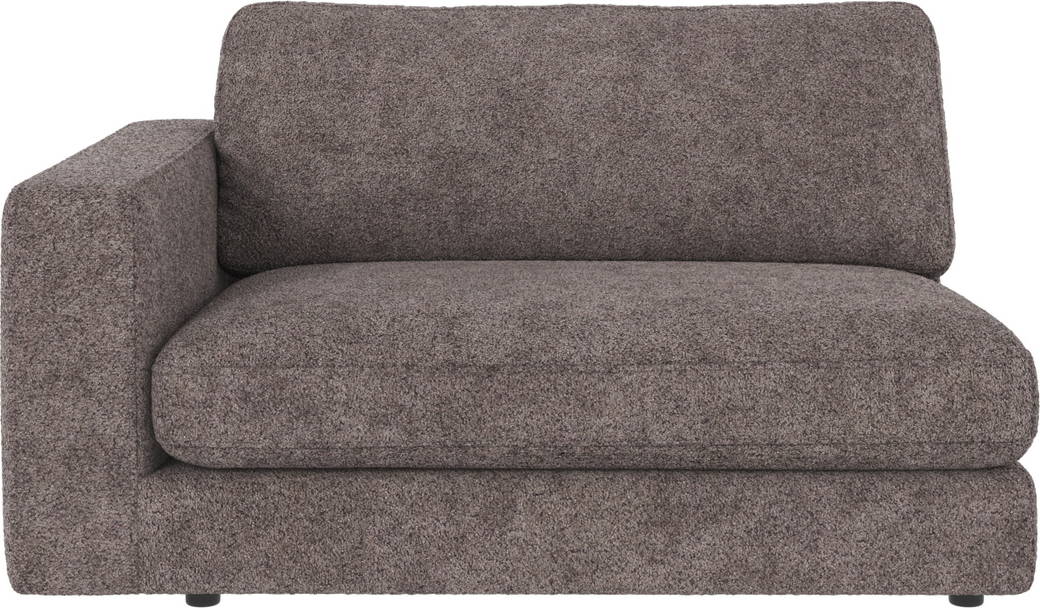 Venstre Armlæn Til Rowico Duncan Modulsofa   Anna 18 Mørkegrå Polyester H78ã B129ã D103 Cm