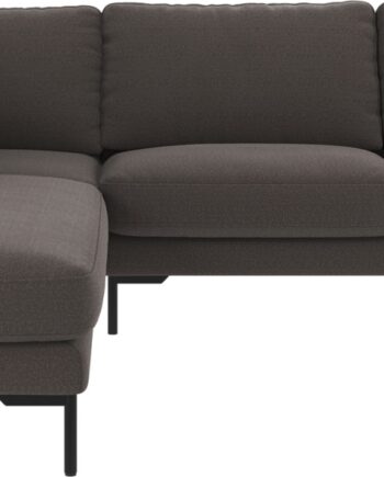 Venstrevendt Hjørnesofa Rowico Corwin Mørkegrå Polyester Rita 266ã 226 Cm