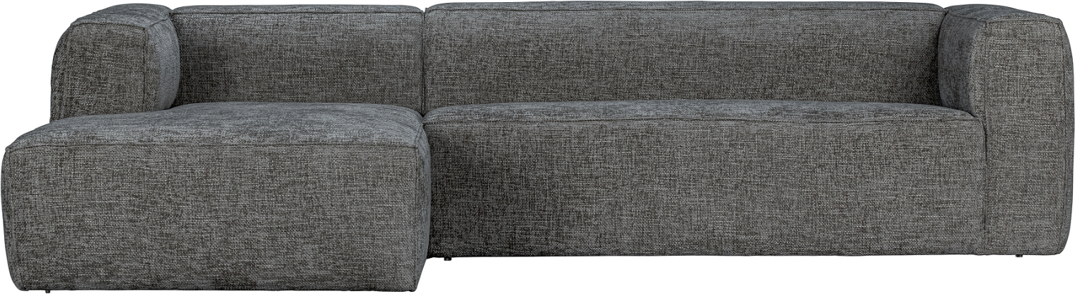 Venstrevendt Stofhjørnesofa Woood Exclusive Bean   Mørkegrå Melange 305x175 Cm